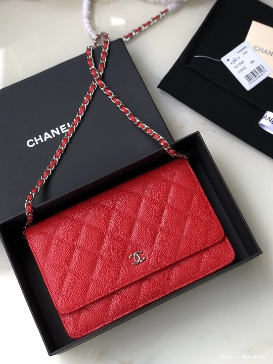 HyperPeter HARDWARE CHANEL WALLET CHAIN SILVER WITH CAVIAR 0721